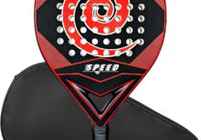Full Carbon Fiber Padel Racket with Ultra Softa EVA Foam- Paddle Racket Lightweight Design with Comfortable Grip 38mm Carbon pala de Padel Racquet
